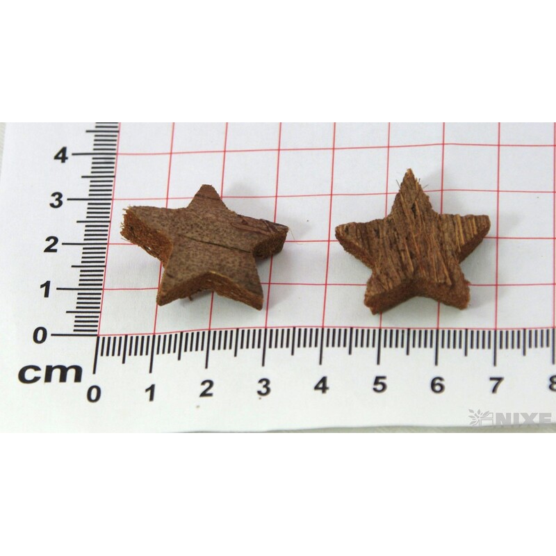 HVĚZDA 2,5cm 50ks*HNĚDÁ