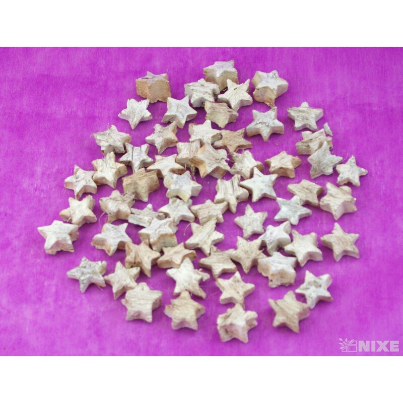 HVĚZDA 2,5cm 50ks*BÍLÁ