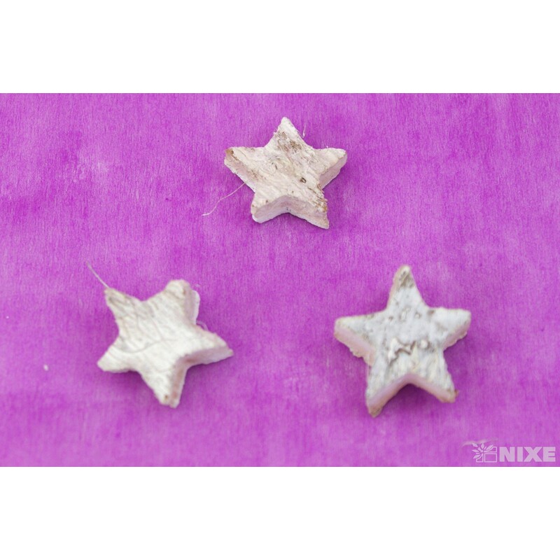 HVĚZDA 2,5cm 50ks*BÍLÁ