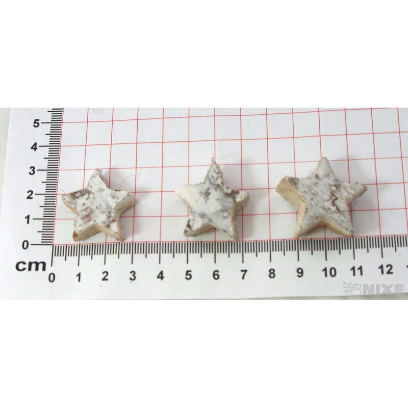 HVĚZDA 2,5cm 50ks*BÍLÁ