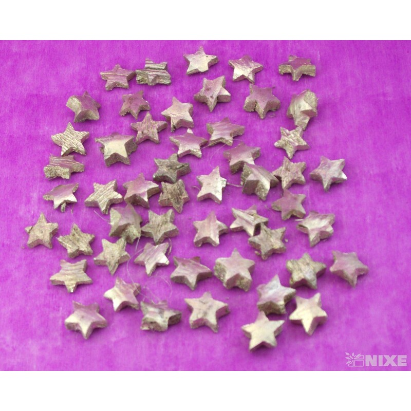 HVĚZDA 2,5cm 50ks*ZLATÁ