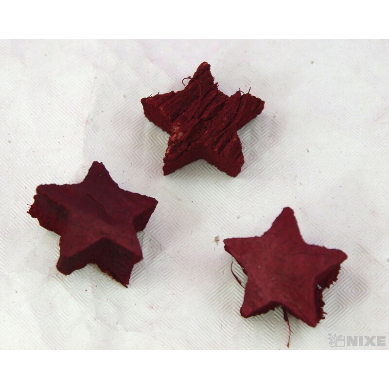 HVĚZDA 2,5cm 50ks*ČERVENÁ