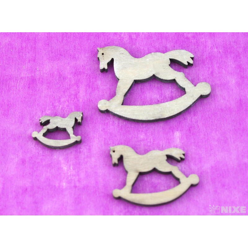 KONÍK 3-5-7cm 15ks*MIX BAREV