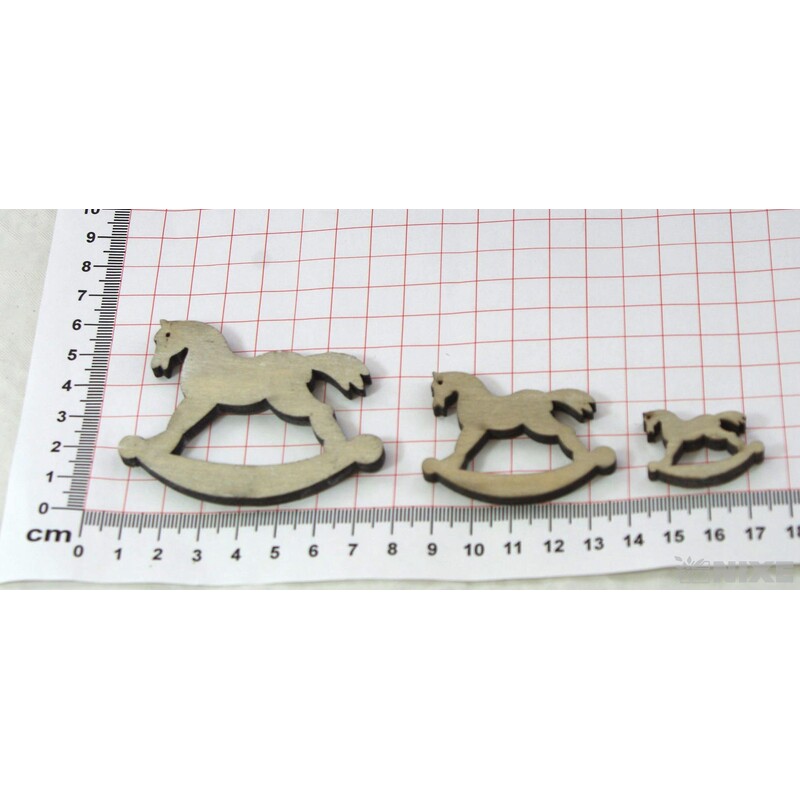 KONÍK 3-5-7cm 15ks*MIX BAREV