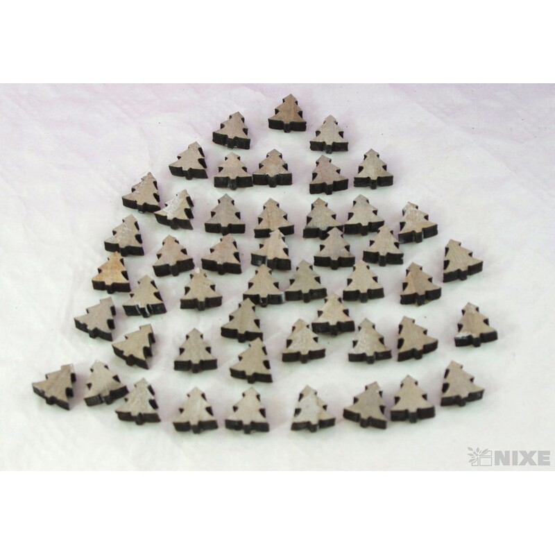 VÁNOCE MIX 2,5cm 48ks*ŠEDÁ