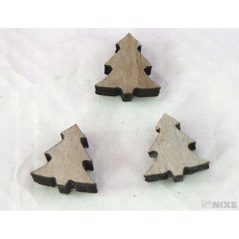 VÁNOCE MIX 2,5cm 48ks*ŠEDÁ