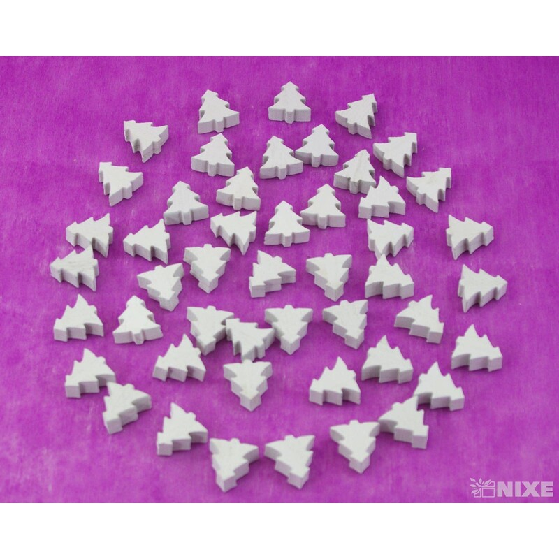 VÁNOCE MIX 2,5cm 48ks*BÍLÁ