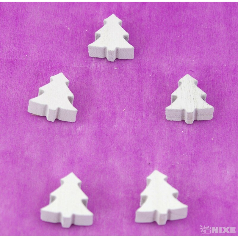 VÁNOCE MIX 2,5cm 48ks*BÍLÁ