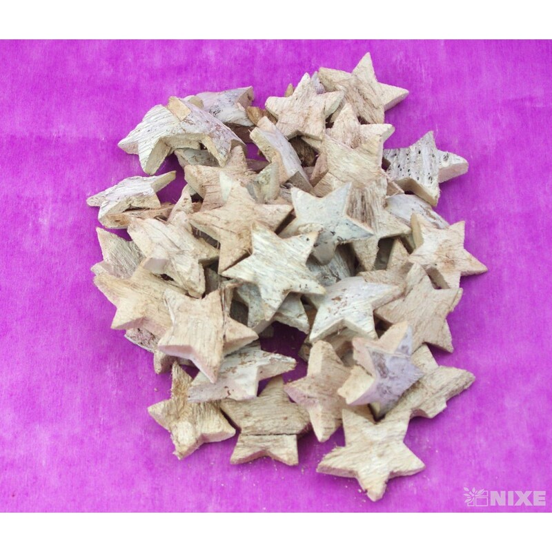 HVĚZDA 5,5cm 50ks*BÍLÁ