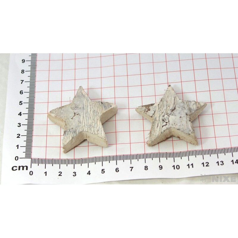 HVĚZDA 5,5cm 50ks*BÍLÁ