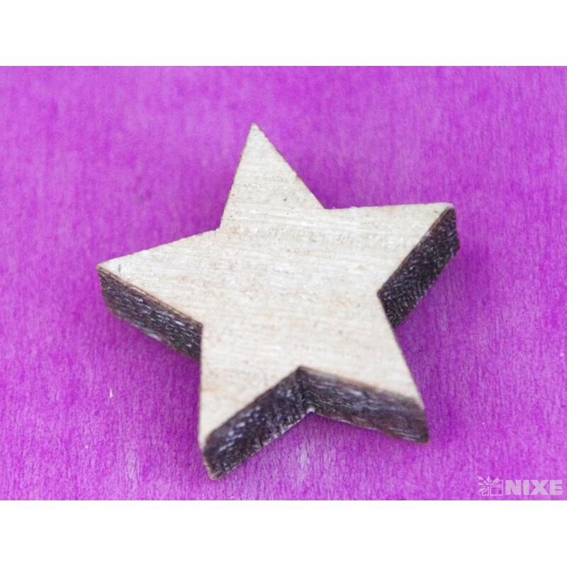 HVĚZDA 3cm 24ks*PŘÍRODNÍ