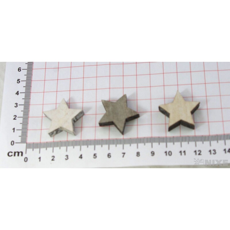 HVĚZDA 3cm 24ks*PŘÍRODNÍ