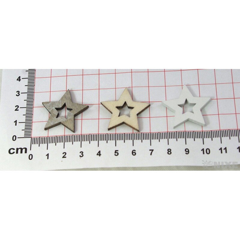 HVĚZDA 3cm 60ks*MIX BAREV