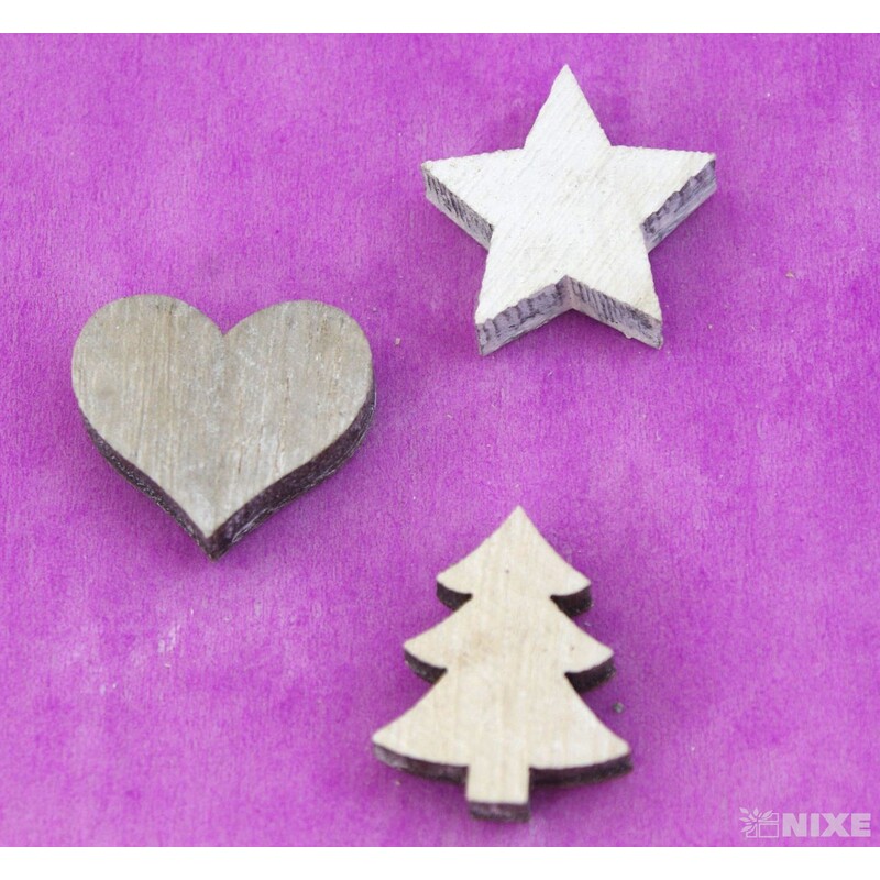 VÁNOCE MIX 3cm 24ks*MIX BAREV V+