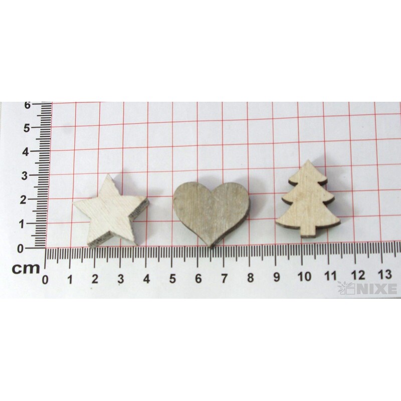 VÁNOCE MIX 3cm 24ks*MIX BAREV V+