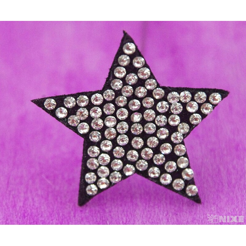 ŠPENDLÍK HVĚZDA 35mmx6cm 24ks*STŘÍBRNÁ