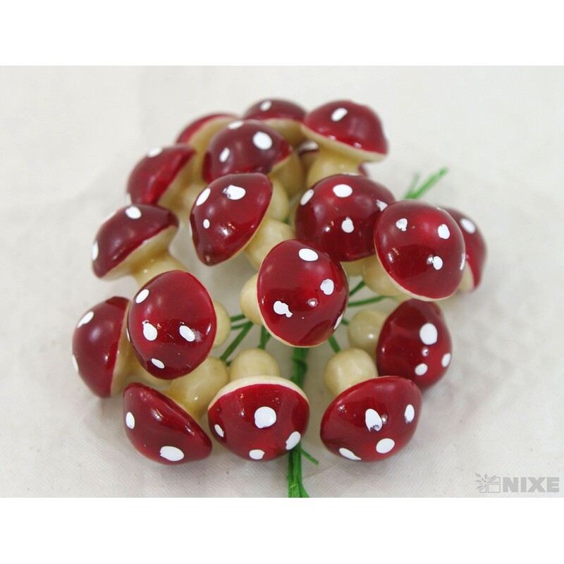 ZÁPICH MUCHOMŮRKA 2,5x10,5cm 144ks*ČERVENÁ