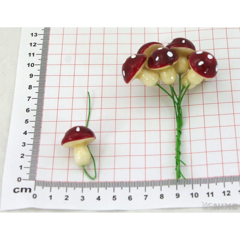 ZÁPICH MUCHOMŮRKA 2,5x10,5cm 144ks*ČERVENÁ