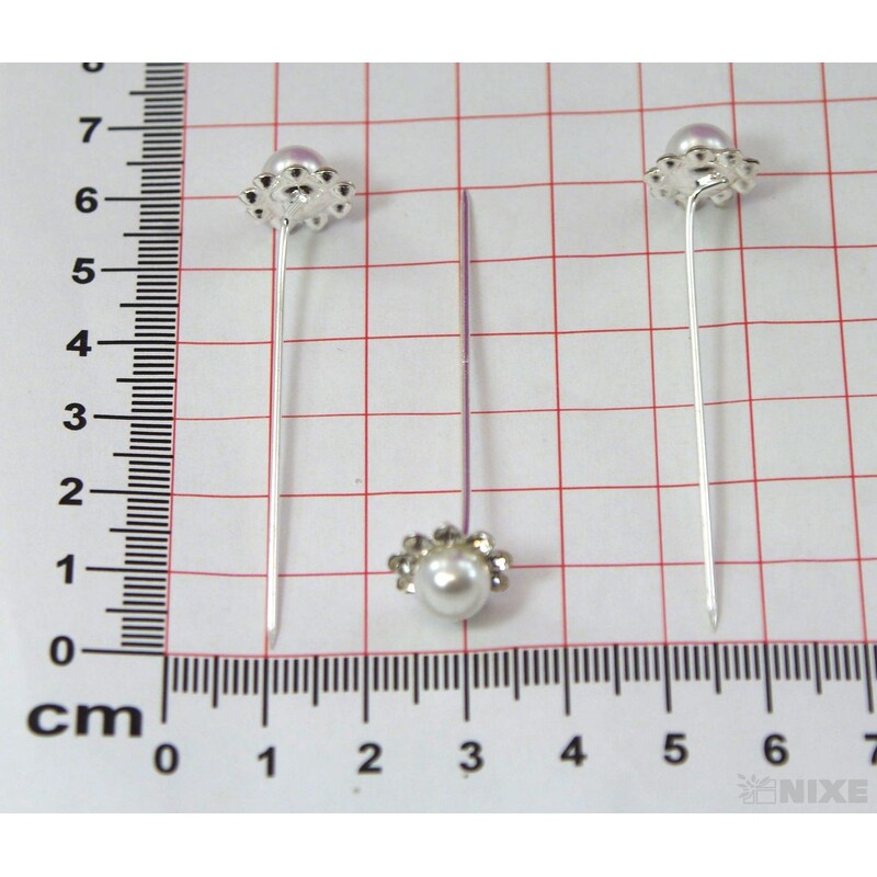 ŠPENDLÍK PL SVATEBNÍ 5mmx6cm 12ks