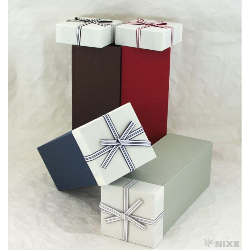 KRABICE 4ks 9x27x9cm*MIX BAREV