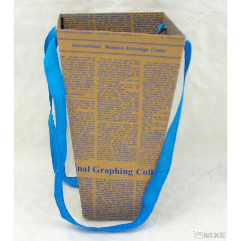 KORNOUT PAPÍR 15x27x09cm*MODRÁ