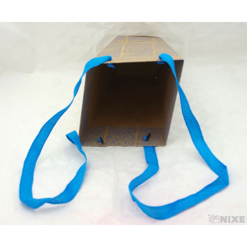 KORNOUT PAPÍR 15x27x09cm*MODRÁ