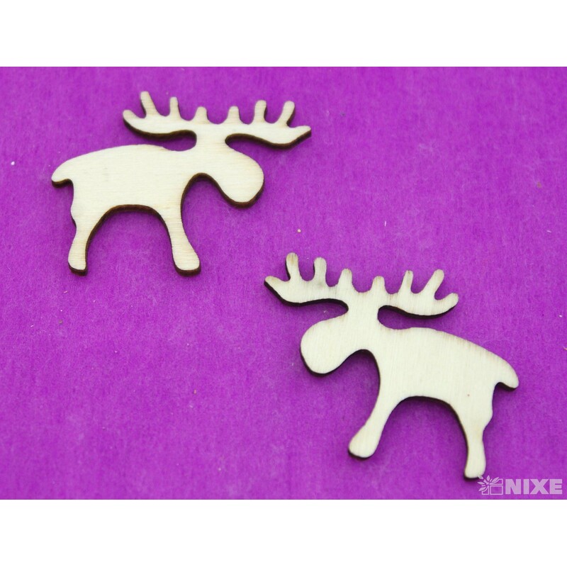 SOB DŘEVO 5x4cm 24ks*PŘÍRODNÍ