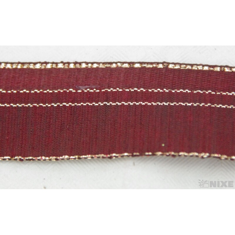 PLÁTNOVÁ STUHA 25mmx25m*BORDOVÁ 036637