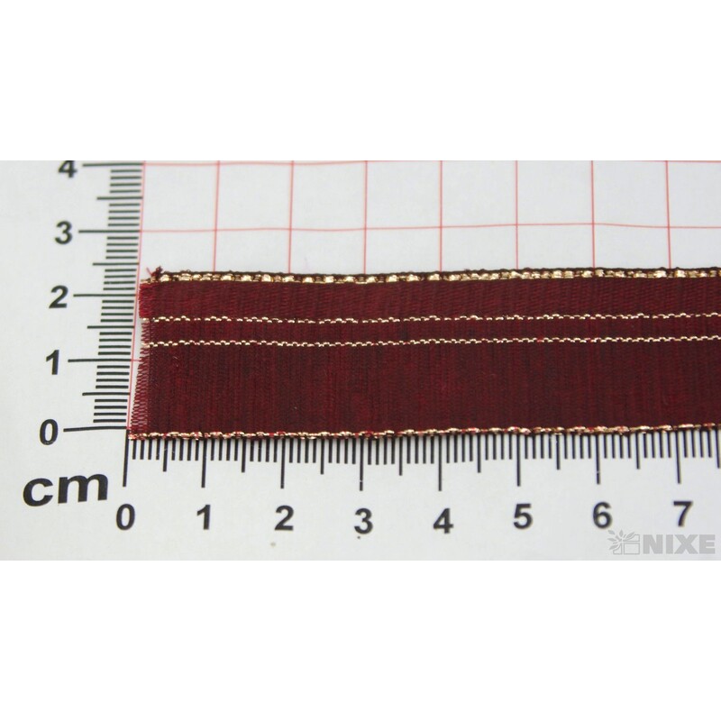 PLÁTNOVÁ STUHA 25mmx25m*BORDOVÁ 036637