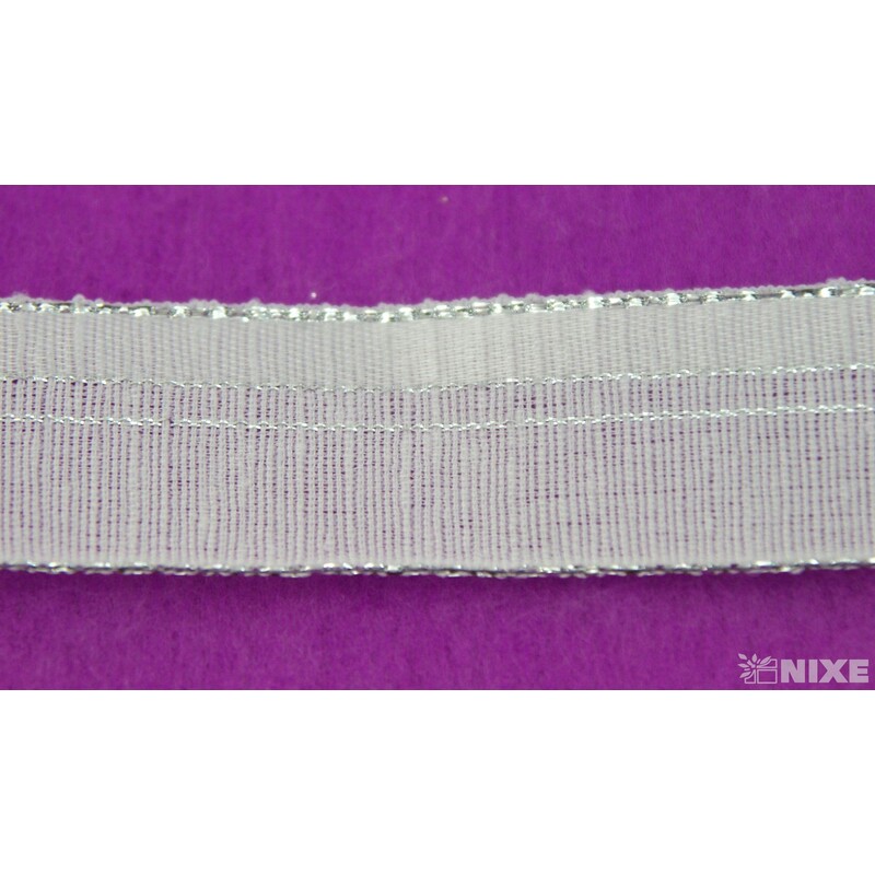 PLÁTNOVÁ STUHA 25mmx25m*BÍLÁ 036100