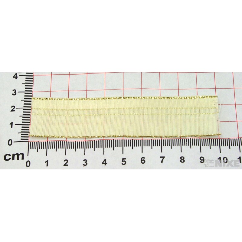 PLÁTNOVÁ STUHA 25mmx25m*ZLATÁ 036101