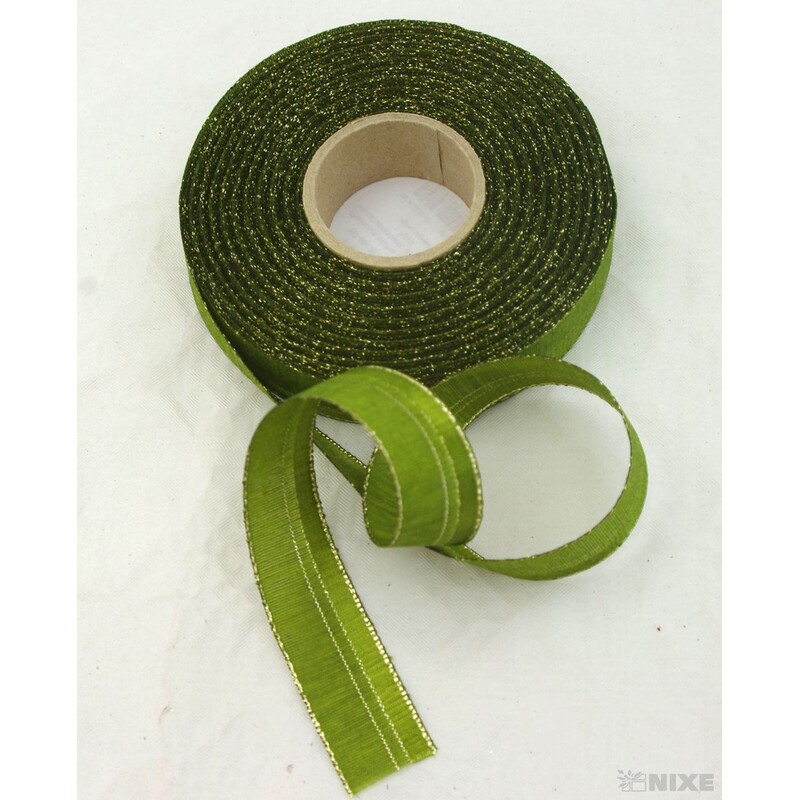 PLÁTNOVÁ STUHA 25mmx25m*ZELENÁ 036350