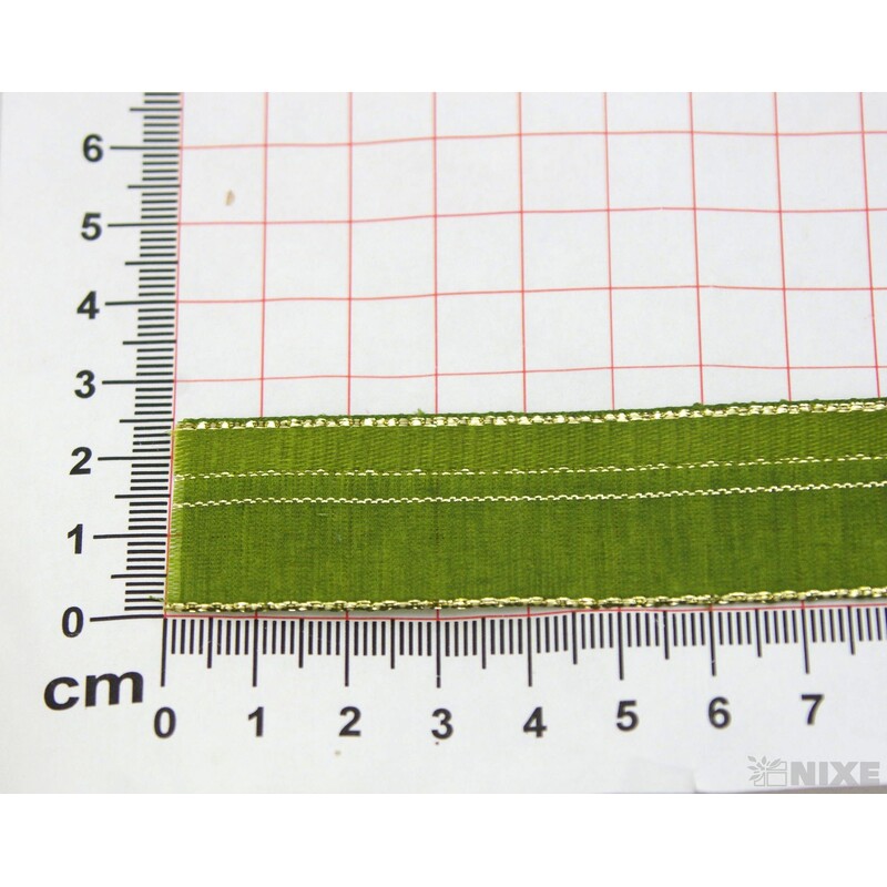 PLÁTNOVÁ STUHA 25mmx25m*ZELENÁ 036350