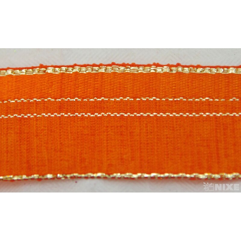 PLÁTNOVÁ STUHA 25mmx25m*ORANŽOVÁ 036617