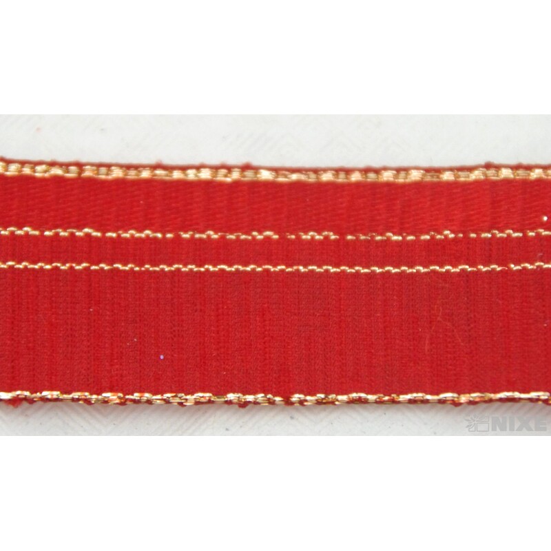 PLÁTNOVÁ STUHA 25mmx25m*ČERVENÁ 036620