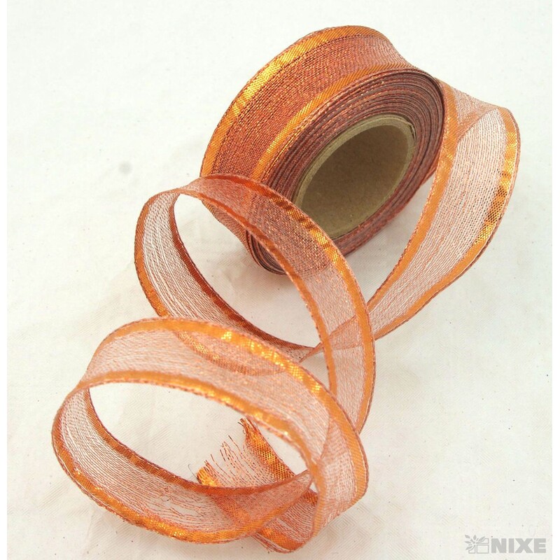 PLÁTNOVÁ STUHA 25mmx25m*MĚDENÁ 390804