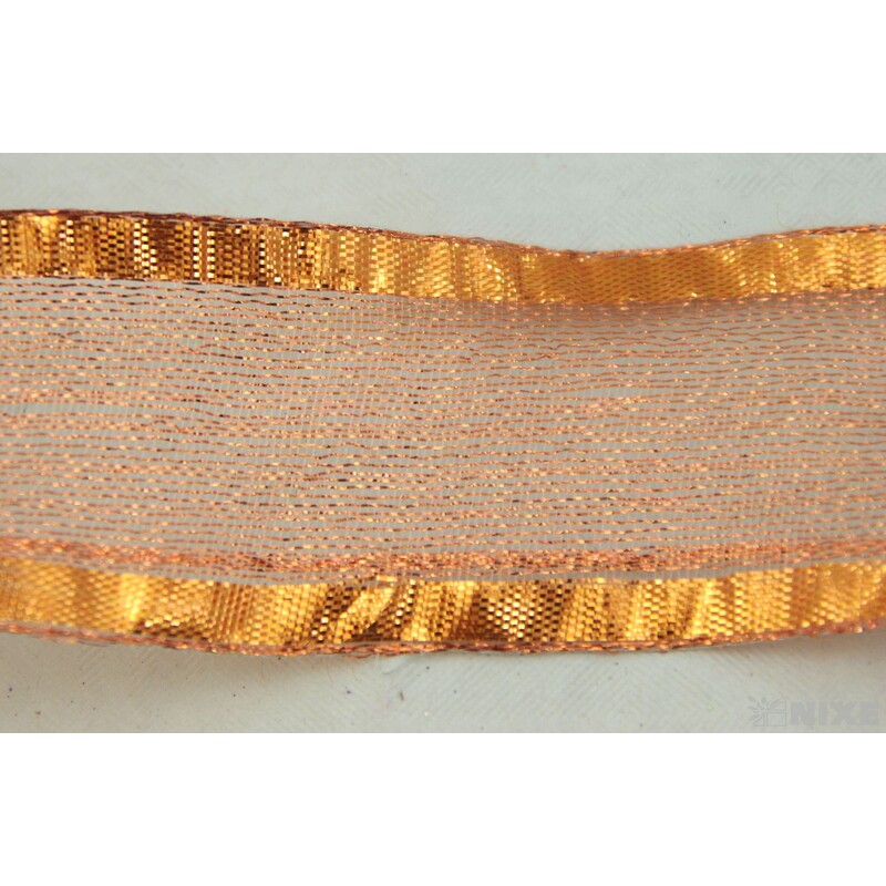 PLÁTNOVÁ STUHA 40mmx25m*MĚDENÁ 390804