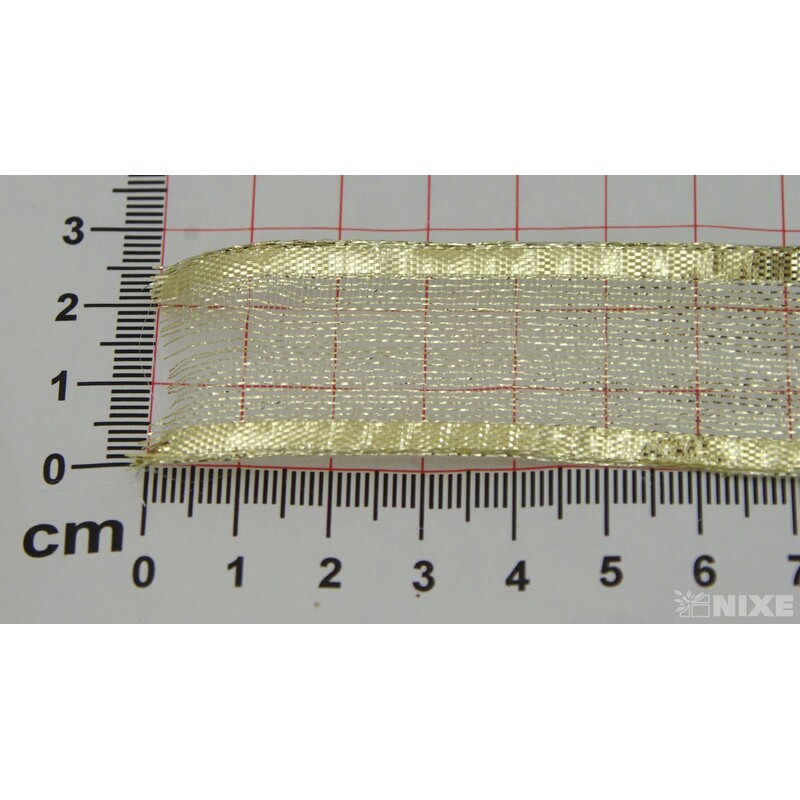 PLÁTNOVÁ STUHA 25mmx25m*ZLATÁ 390801