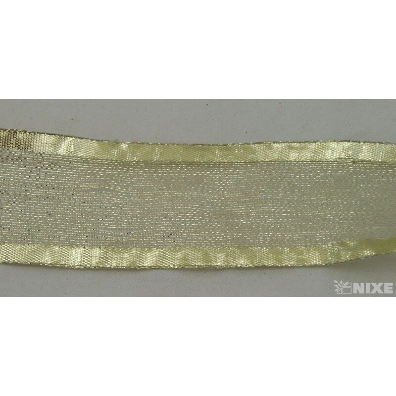 PLÁTNOVÁ STUHA 40mmx25m*ZLATÁ 390801