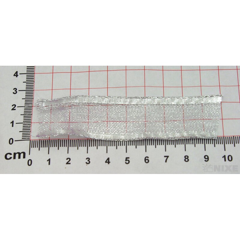 PLÁTNOVÁ STUHA 25mmx25m*STŘÍBRNÁ 390802