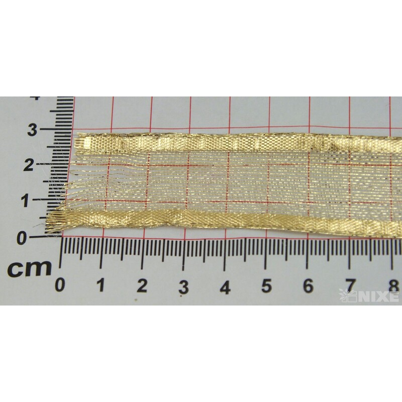 PLÁTNOVÁ STUHA 25mmx25m*ZLATÁ TM. 390803