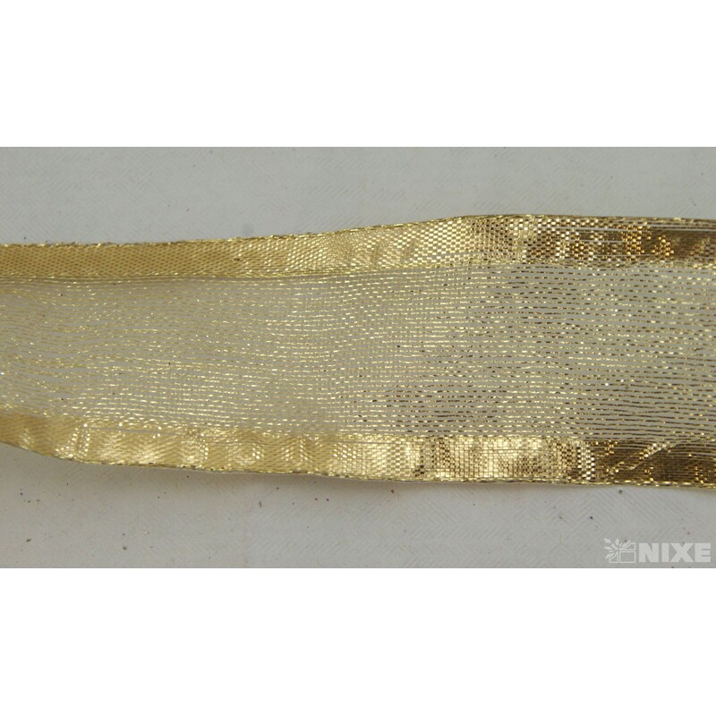 PLÁTNOVÁ STUHA 40mmx25m*ZLATÁ TM. 390803