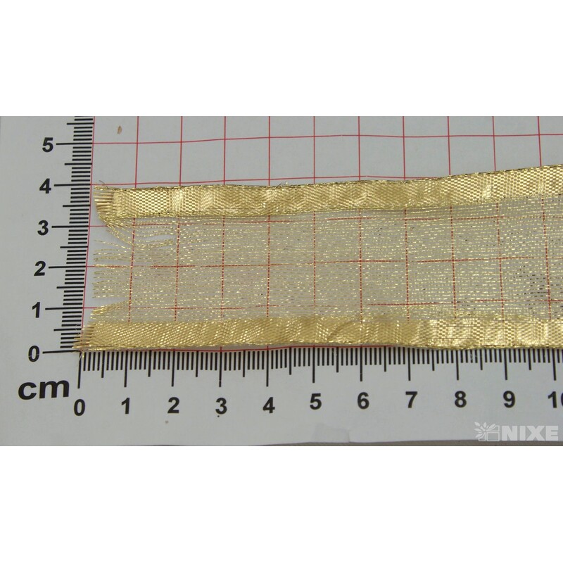 PLÁTNOVÁ STUHA 40mmx25m*ZLATÁ TM. 390803