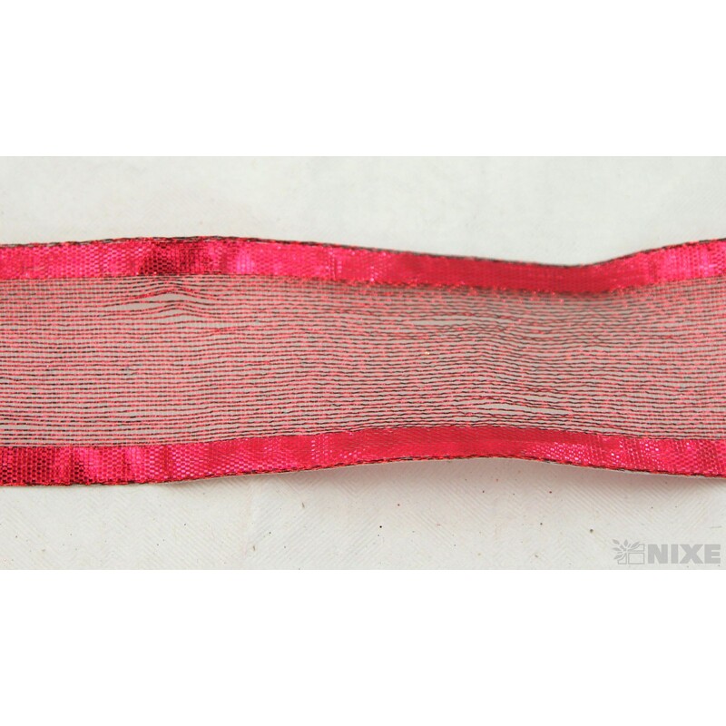 PLÁTNOVÁ STUHA 40mmx25m*ČERVENÁ 390805