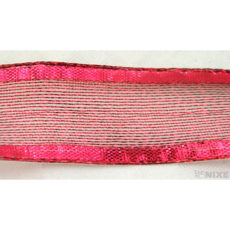 PLÁTNOVÁ STUHA 25mmx25m*ČERVENÁ 390805