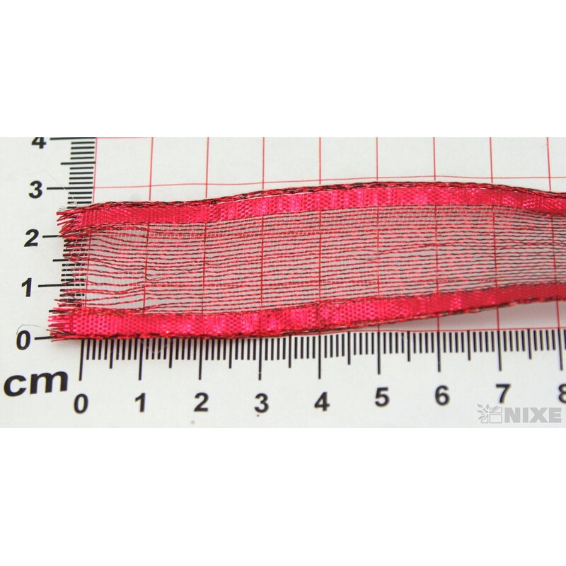PLÁTNOVÁ STUHA 25mmx25m*ČERVENÁ 390805