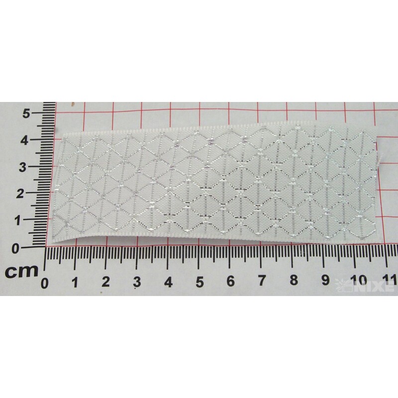 PLÁTNOVÁ STUHA 40mmx25m*BÍLÁ 036100