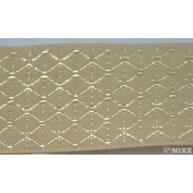 PLÁTNOVÁ STUHA 40mmx25m*ZLATÁ 036219