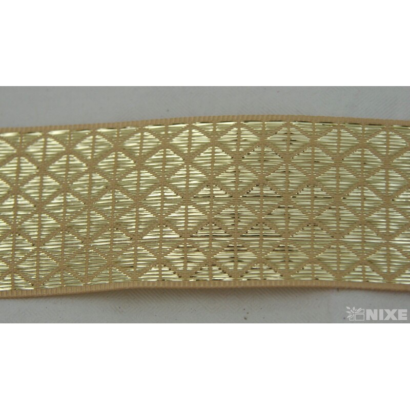 PLÁTNOVÁ STUHA 40mmx25m*ZLATÁ 036219