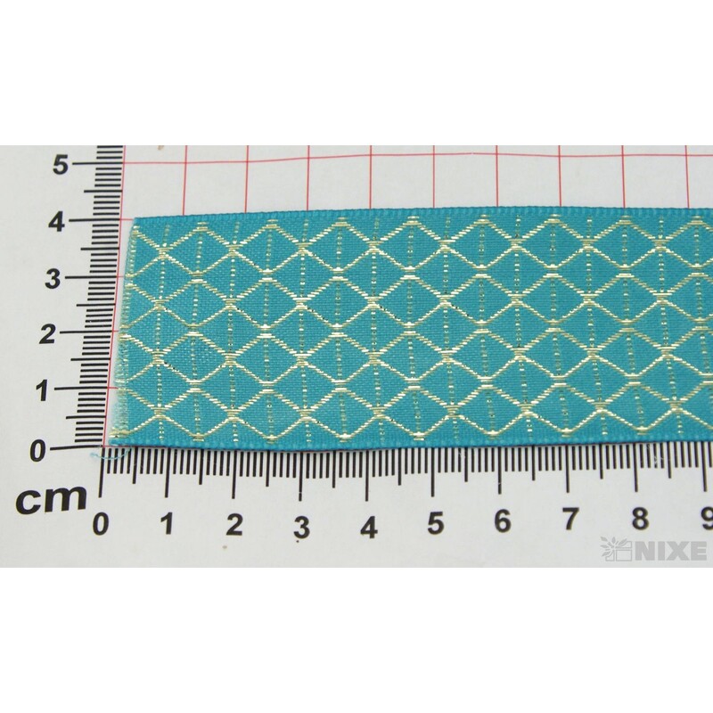 PLÁTNOVÁ STUHA 40mmx25m*TYRKYSOVÁ 036432